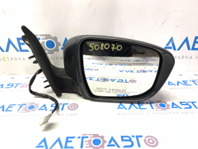 Side mirror right Nissan Murano z52 15- 5 pins, turn signal, black, Polyway