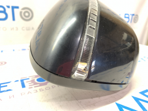 Side mirror right Nissan Murano z52 15- 5 pins, turn signal, black, Polyway