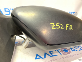 Side mirror right Nissan Murano z52 15- 5 pins, turn signal, black, Polyway