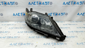 Front right headlight complete Lexus ES300h ES350 13-15 dorest xenon + LED DRL, sand, rust on the block