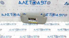Left visor Toyota Venza 21 - gray, without hook, needs cleaning, scratches