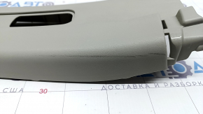 Center pillar trim upper belt left Nissan Rogue 14-20 gray, for cleaning