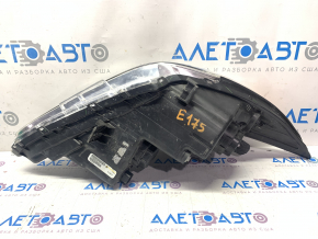 Headlight front right bare Hyundai Sonata 11-15 matte reflector, for polishing
