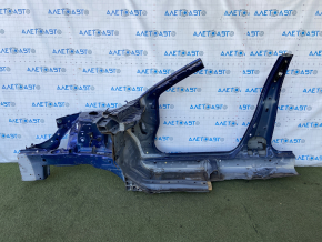 Front right quarter Honda Accord 13-17 blue, with central pillar, bump on threshold