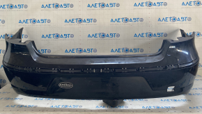 Rear bumper bare VW CC 13-17 rest, black, non-factory holes, cracked fastener