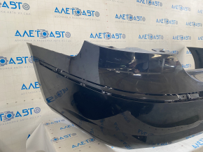 Rear bumper bare VW CC 13-17 rest, black, non-factory holes, cracked fastener
