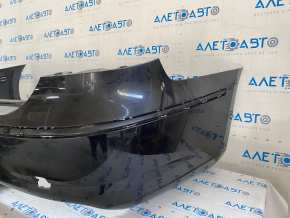 Rear bumper bare VW CC 13-17 rest, black, non-factory holes, cracked fastener