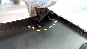 Driver's knee pad Nissan Rogue 14-20 black, type 1, broken mount