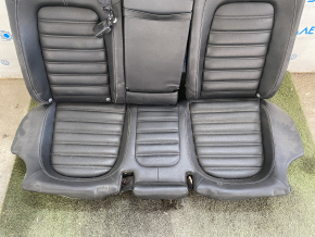 Rear row of seats 2nd row VW CC 08-17 leather black, without plug, torn, broken fastening