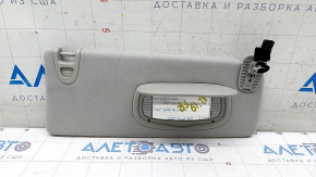 Right visor Jeep Cherokee KL 19 - gray, without hook, with backlight, for dry cleaning