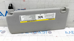 Right visor Jeep Cherokee KL 19 - gray, without hook, with backlight, for dry cleaning