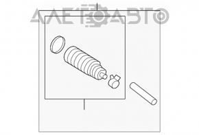 Steering rod left Ford Fusion mk5 13-20