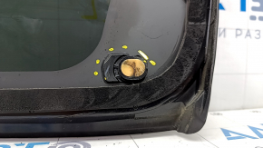 Window blind glass rear left Toyota Venza 21 - chrome, broken guides