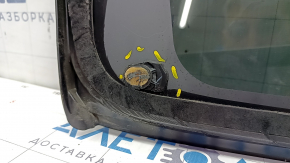 Window blind glass rear right Toyota Venza 21 - chrome, broken guides, scratches