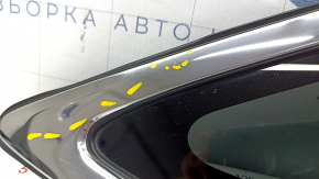 Window blind glass rear right Toyota Venza 21 - chrome, broken guides, scratches