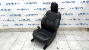 Driver's seat Jeep Cherokee KL 19 - without airbag, black leather, electric, driftwood, non-working electrics, for dry cleaning