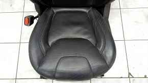 Driver's seat Jeep Cherokee KL 19 - without airbag, black leather, electric, driftwood, non-working electrics, for dry cleaning