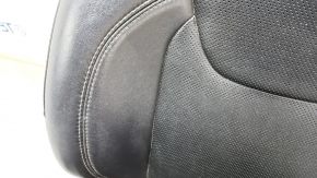 Driver's seat Jeep Cherokee KL 19 - without airbag, black leather, electric, driftwood, non-working electrics, for dry cleaning