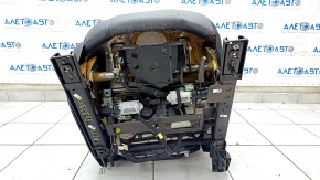 Passenger seat Jeep Cherokee KL 19 - without airbag, black leather, electric, driftwood, non-working electrics, for dry cleaning