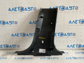 Center pillar trim lower left Audi A6 C7 12-18 black, scratches