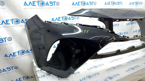 Front bumper bare Toyota Venza 21- without parking sensors LE, black, dented