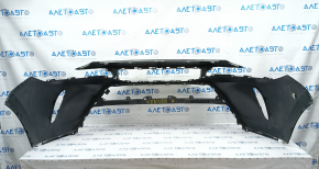 Front bumper bare Toyota Venza 21- without parking sensors LE, black, dented