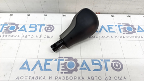 Gear knob Jeep Cherokee KL 14 - leather, gray overlay, coating defect, scratch