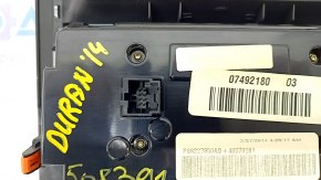 Climate control Dodge Durango 14-15 under a large display, 2 additional buttons, peeling coating