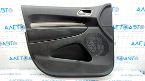 Door trim card front left Dodge Durango 13-15 black, armrest leather black, molding gray, armrest for re-upholstery