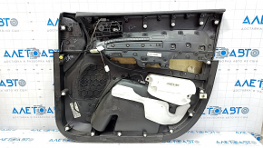 Door trim card front left Dodge Durango 13-15 black, armrest leather black, molding gray, armrest for re-upholstery