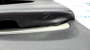 Door trim card front left Dodge Durango 13-15 black, armrest leather black, molding gray, armrest for re-upholstery