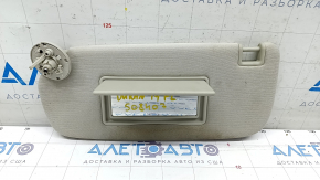Left visor Dodge Durango 14-16 gray, without hook, for dry cleaning