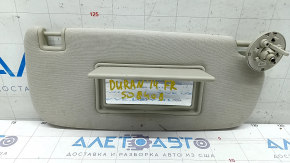 Right visor Dodge Durango 14-16 gray, without hook, for dry cleaning