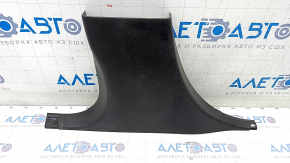 Center pillar trim lower left Dodge Durango 11- black, scratches, broken mount