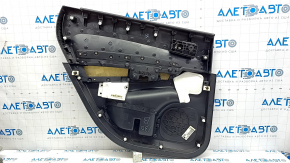 Door trim card rear right Dodge Durango 11-15 black SXT, armrest leather black, molding gray, dented