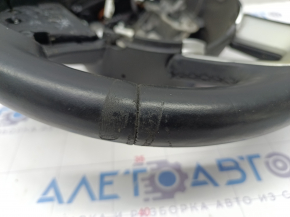 Naked steering wheel Dodge Durango 14-20 leather black without heating, worn, for dry cleaning, scratches on the pad