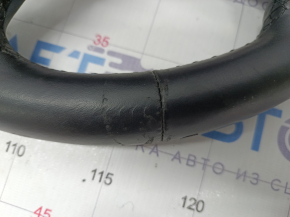 Naked steering wheel Dodge Durango 14-20 leather black without heating, worn, for dry cleaning, scratches on the pad