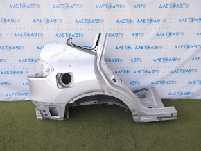 Quarter wing rear right Nissan Rogue 14-20 silver, pokes