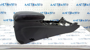 Console center armrest Dodge Durango 14-20 black, armrest 2 compartments, scratches, tear, broken mount