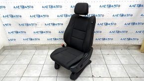 Driver's seat Dodge Durango 14-17 without airbag, cloth black, electric, for dry cleaning, scratches on plastic