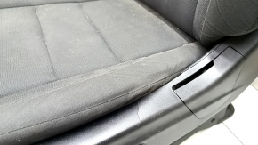 Driver's seat Dodge Durango 14-17 without airbag, cloth black, electric, for dry cleaning, scratches on plastic