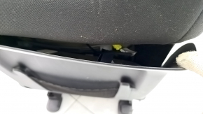Driver's seat Dodge Durango 14-17 without airbag, cloth black, electric, for dry cleaning, scratches on plastic
