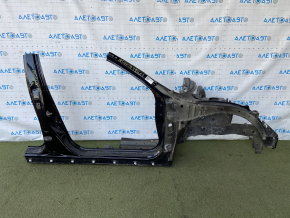 Front quarter right Honda Insight 19-22 black, with central pillar