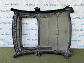 The roof of the metal Honda Insight 19-22 is sawed off, under the hatch
