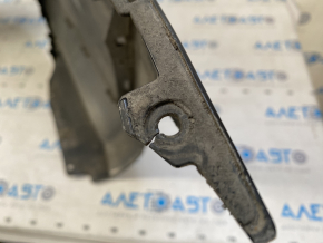 Rear bumper bare VW CC 13-17 rest, black, non-factory holes, cracked fastener