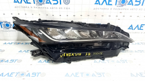 Headlight front right bare Toyota Venza 21- LE reflector, scratch