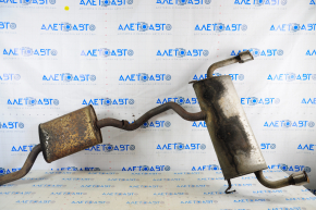 Exhaust line complete with barrel Ford Escape MK3 13 - chrome tips, flattened, studs cut off