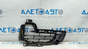 Front bumper grille right BMW X5 F15 14-18 open Pure Experience, honeycomb fracture