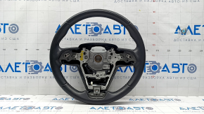 Naked steering wheel Toyota Venza 21 - black leather, heated, with steering wheel computer, scratches