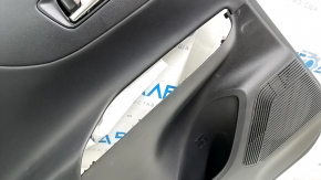 Door trim card rear left Toyota Venza 21- LE, XLE black, leather, without overlay, scratch, rubbed